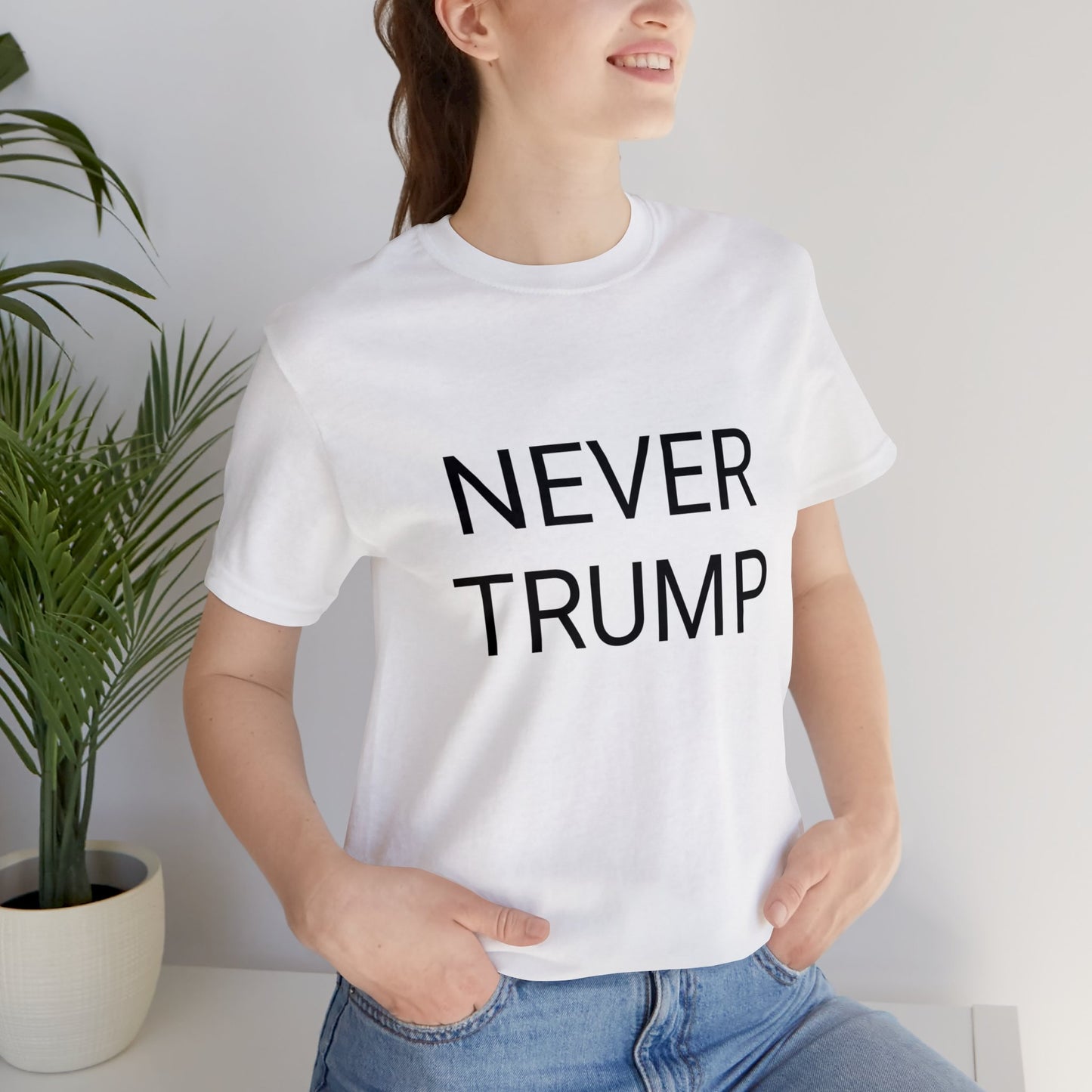 Never Trump Jersey Short Sleeve Tee w/ Logo