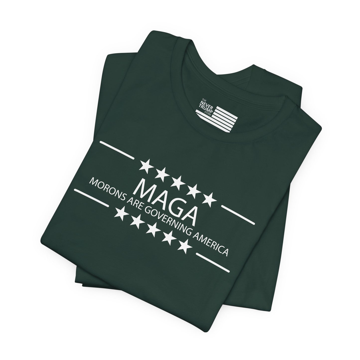MAGA Morons are Governing America Short Sleeve Tee w/ Logo