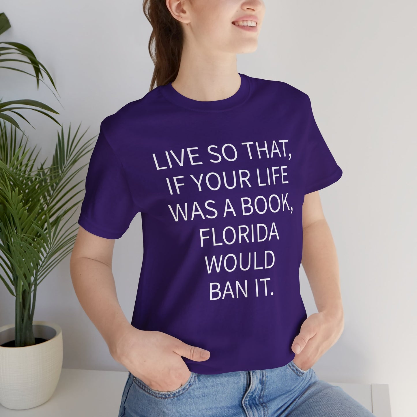 Florida Book Ban Short Sleeve Tee w/ Logo