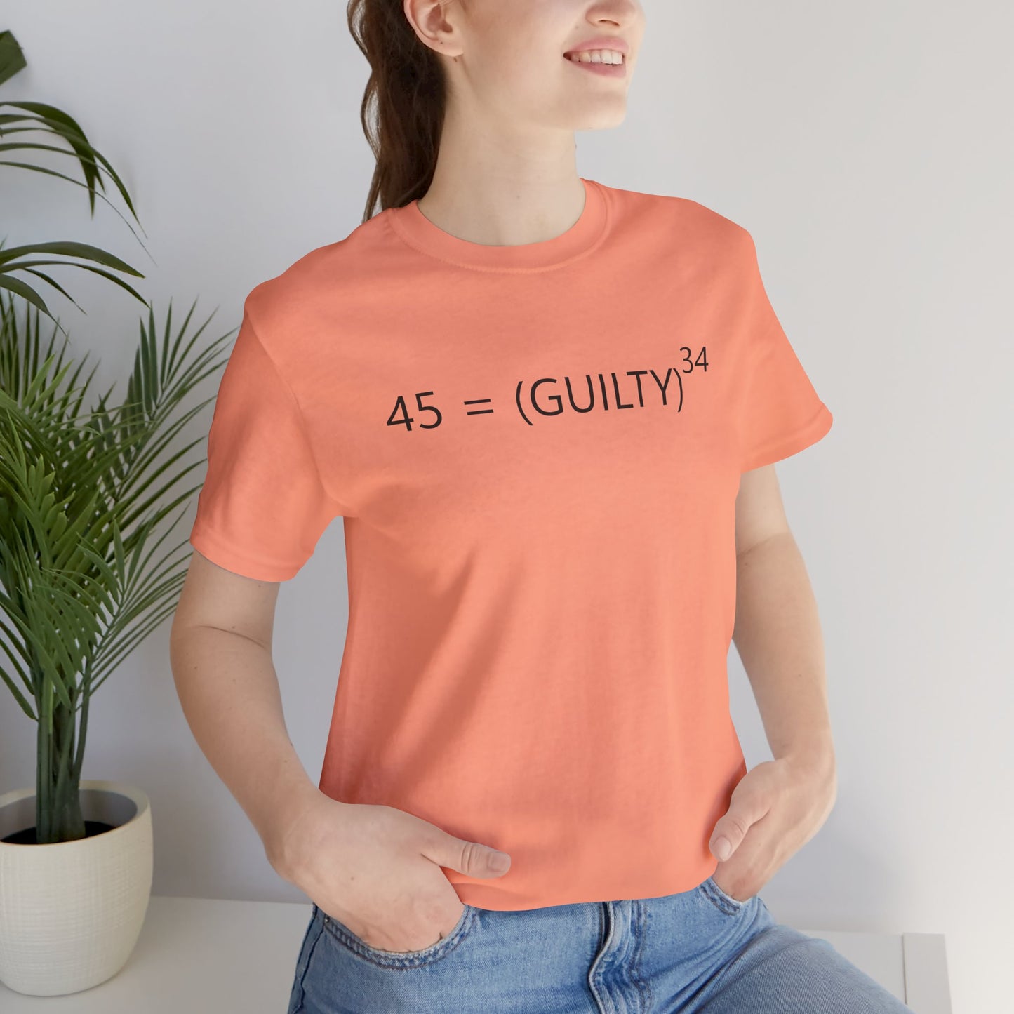 45 = Guilt^34 Short Sleeve Tee w/ Logo