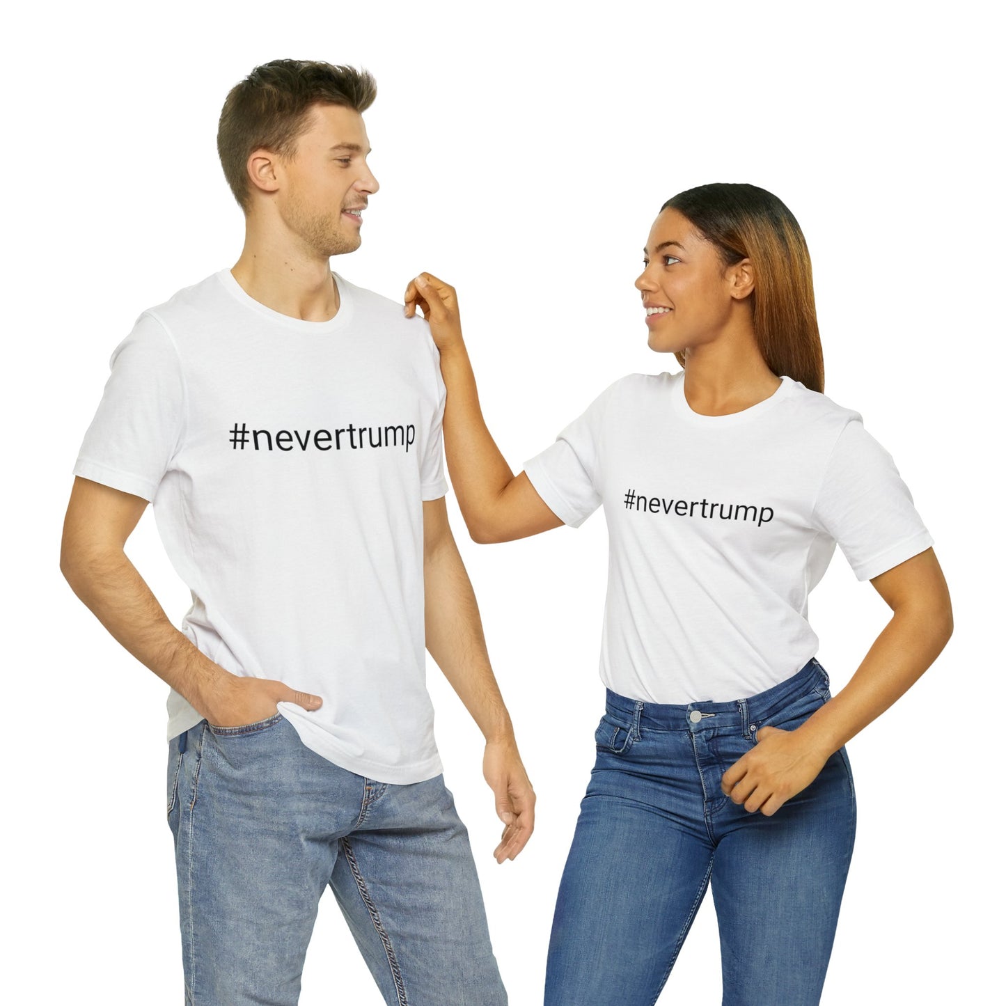 #nevertrump Jersey Short Sleeve Tee w/ Logo