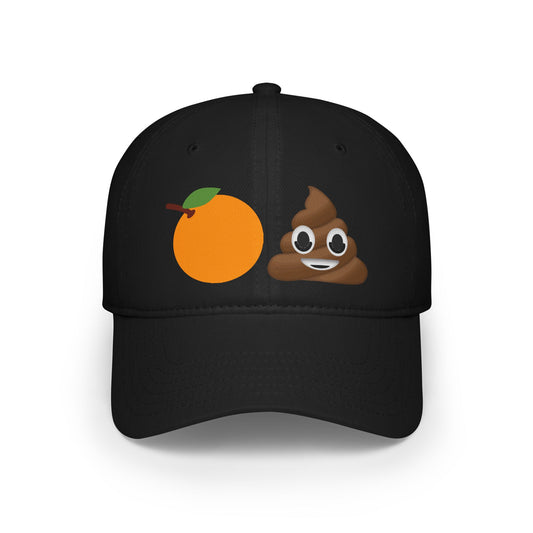 Orange Poop Baseball Cap