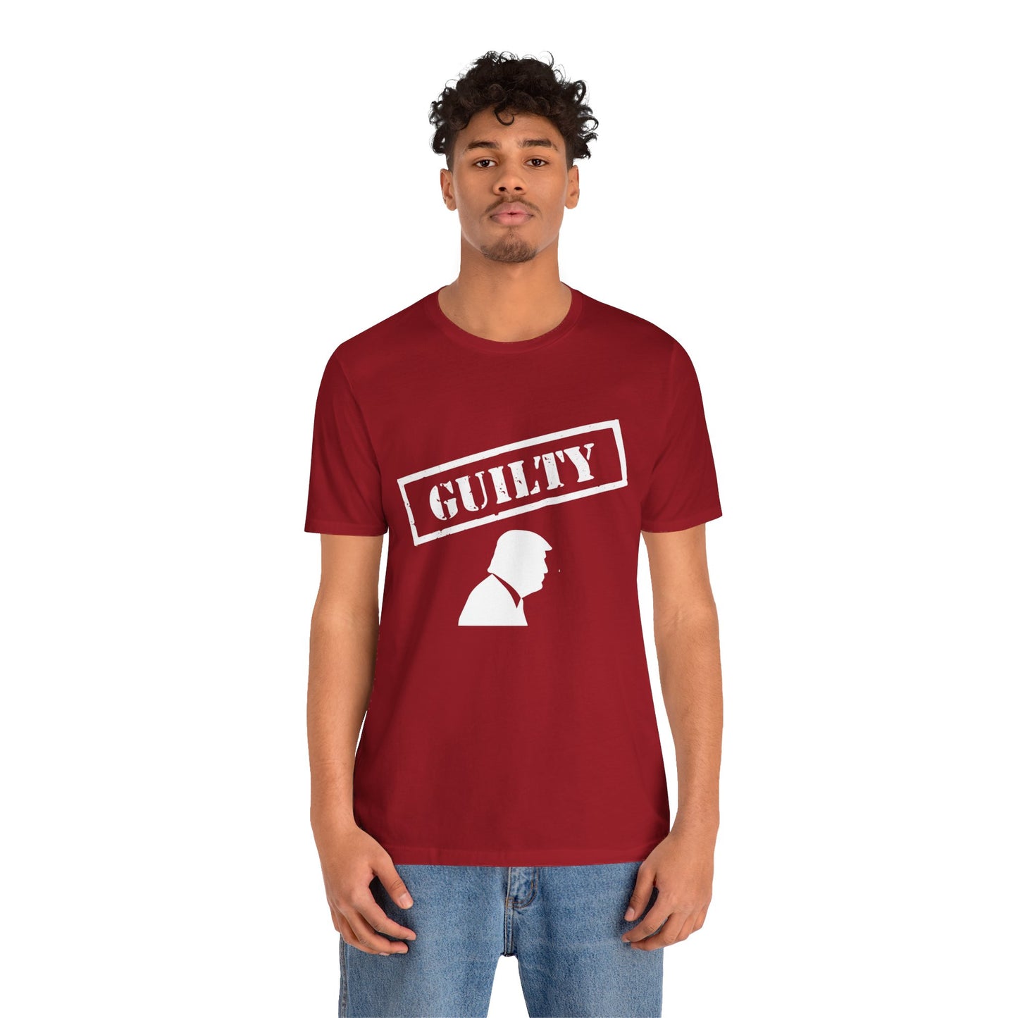 GUILTY Trump Silhouette Short Sleeve Tee w/ Logo