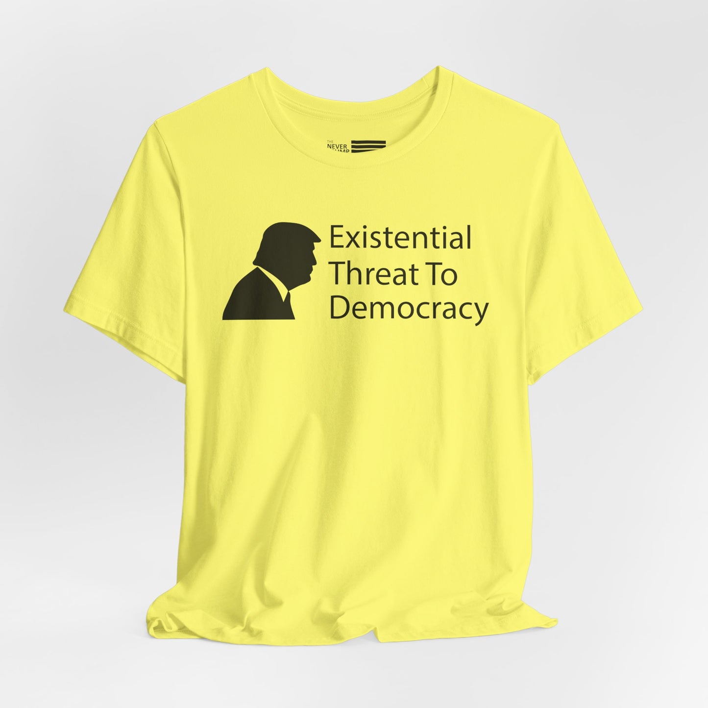 Existential Threat to Democracy Short Sleeve Tee w/ Logo