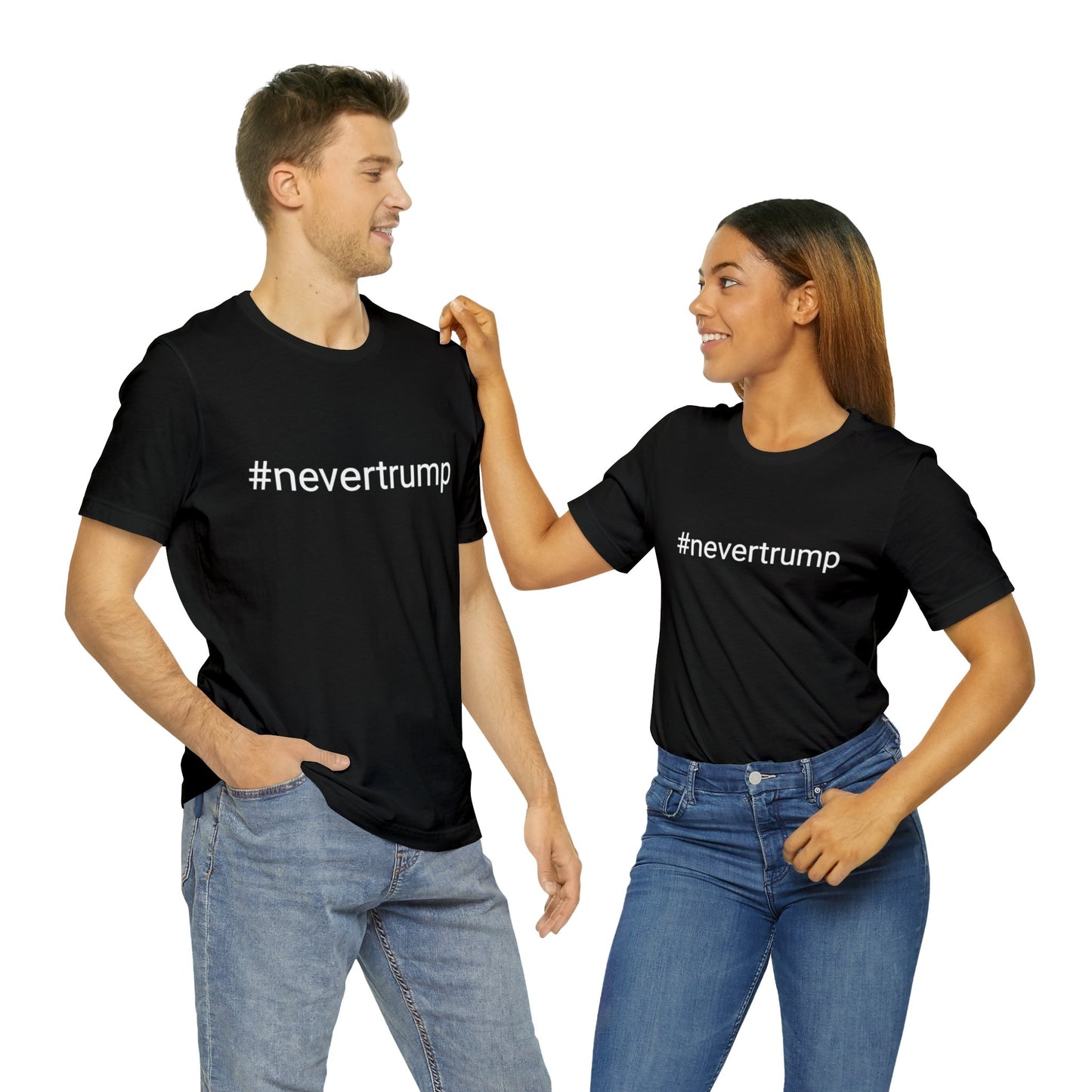 #nevertrump Jersey Short Sleeve Tee w/ Logo