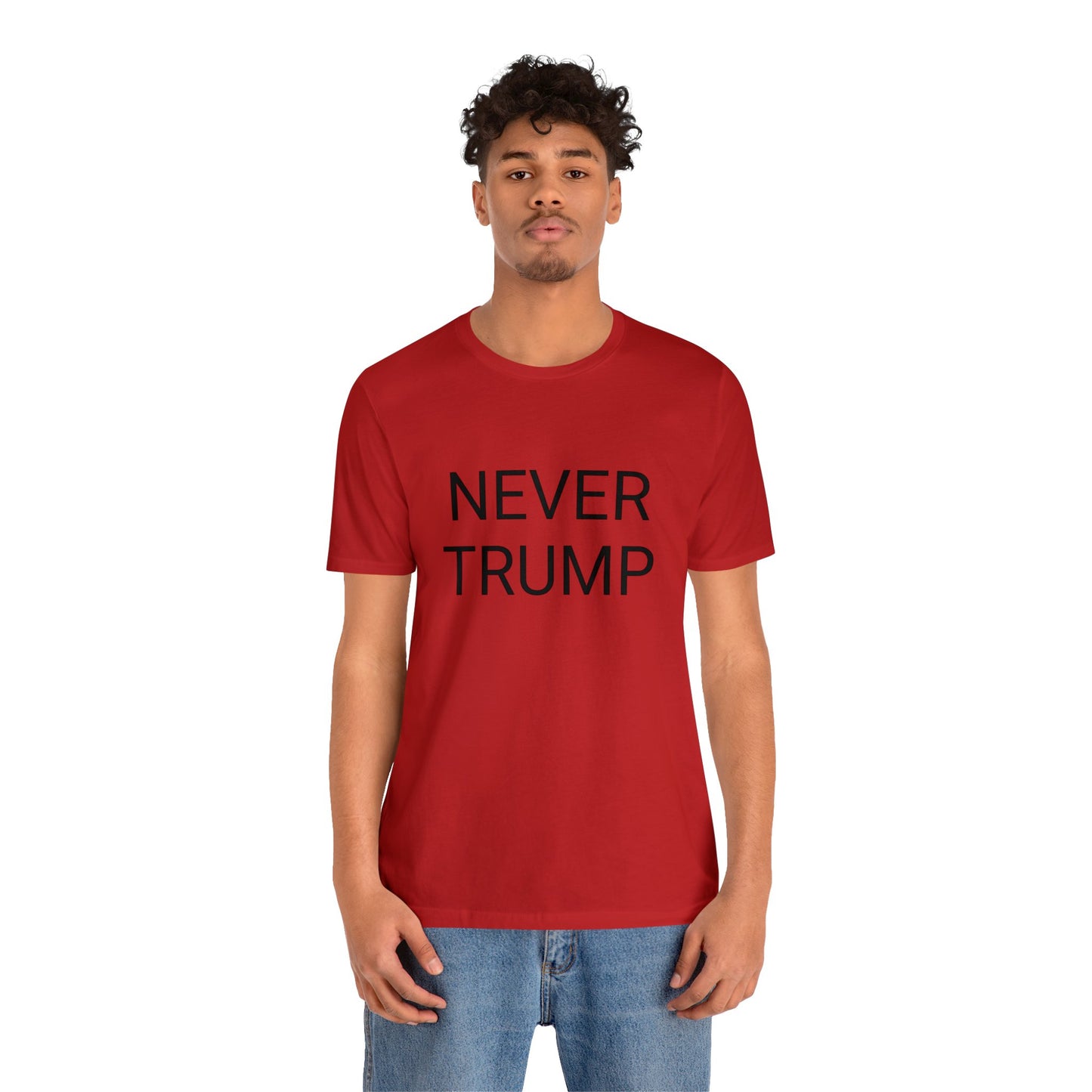 Never Trump Unisex Short Sleeve Tee RED