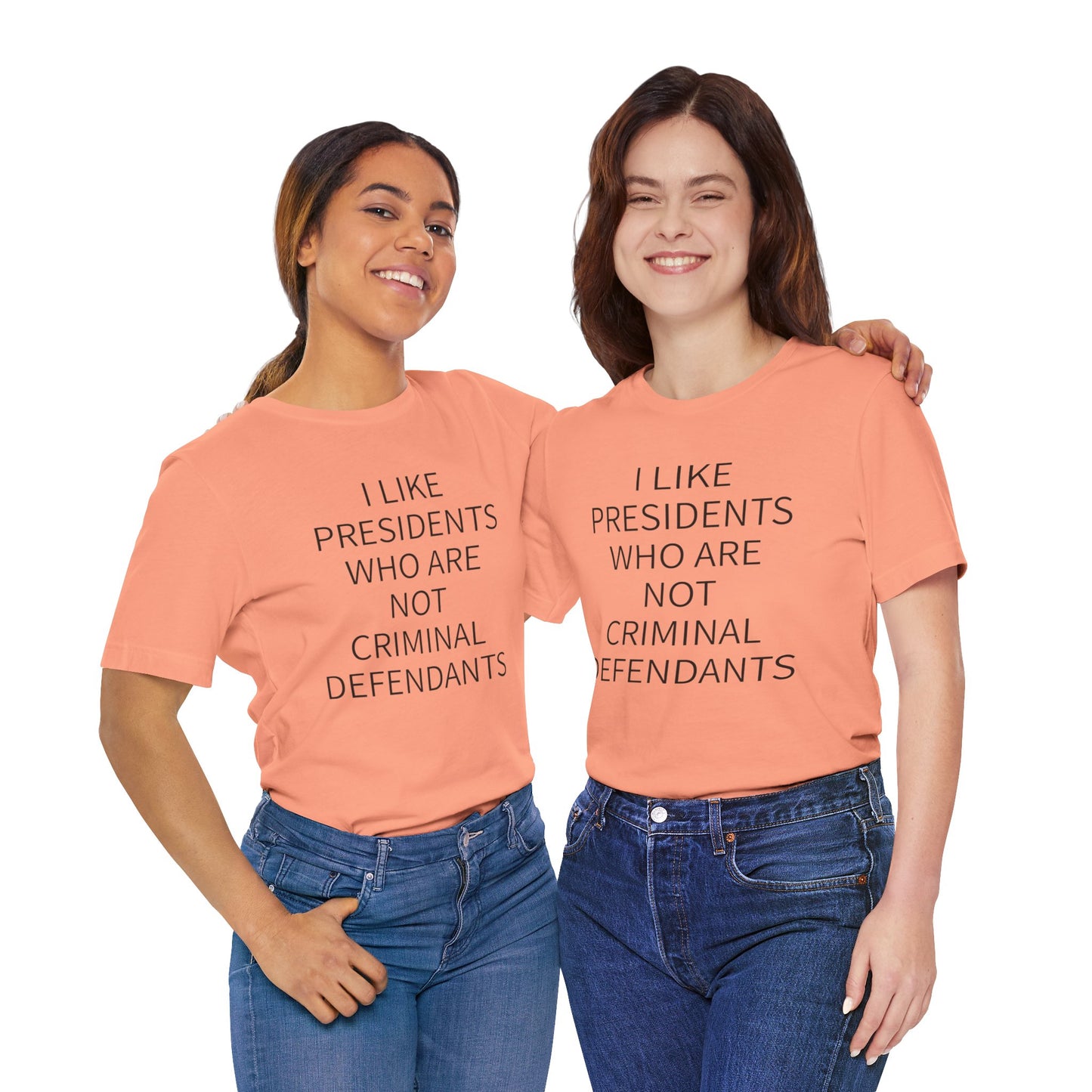 Presidents Who Are Not Criminal Defendants Short Sleeve Tee w/ Logo