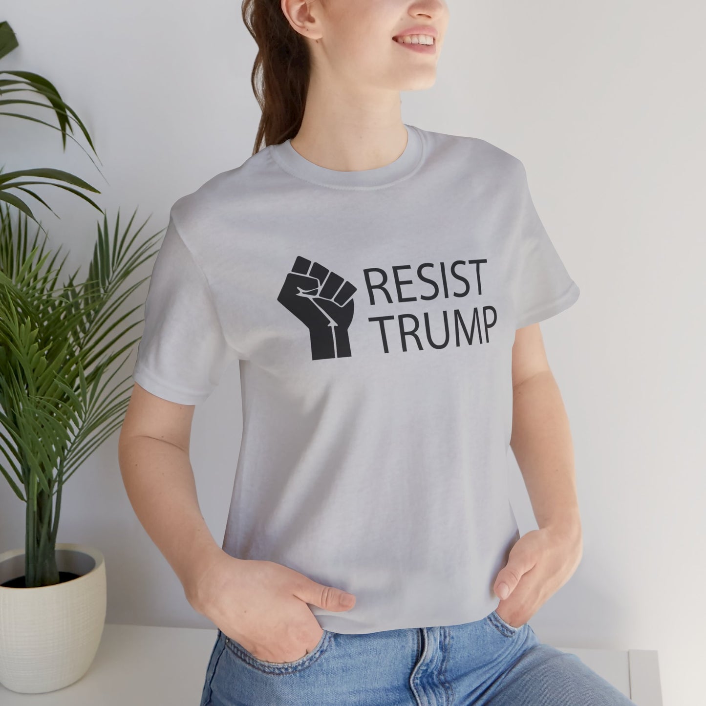 Resist Trump Short Sleeve Tee w/ Logo