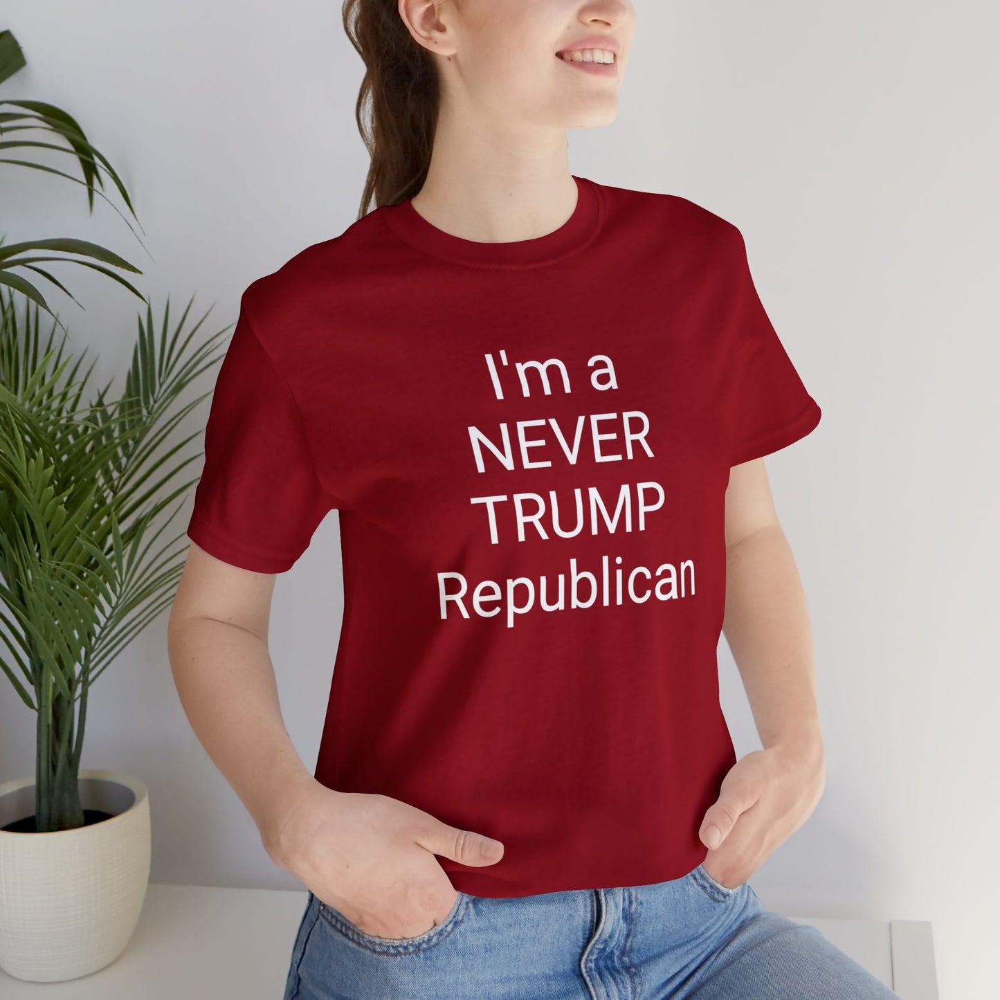 Never Trump Republican Short Sleeve Tee w/ Logo