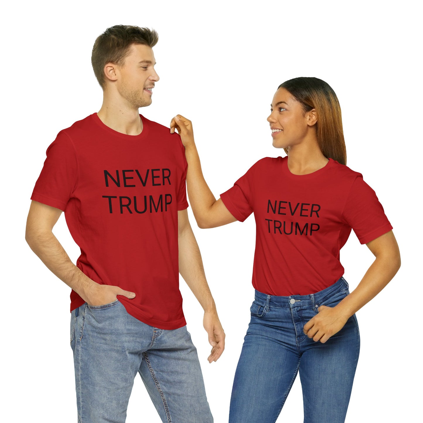 Never Trump Unisex Short Sleeve Tee RED