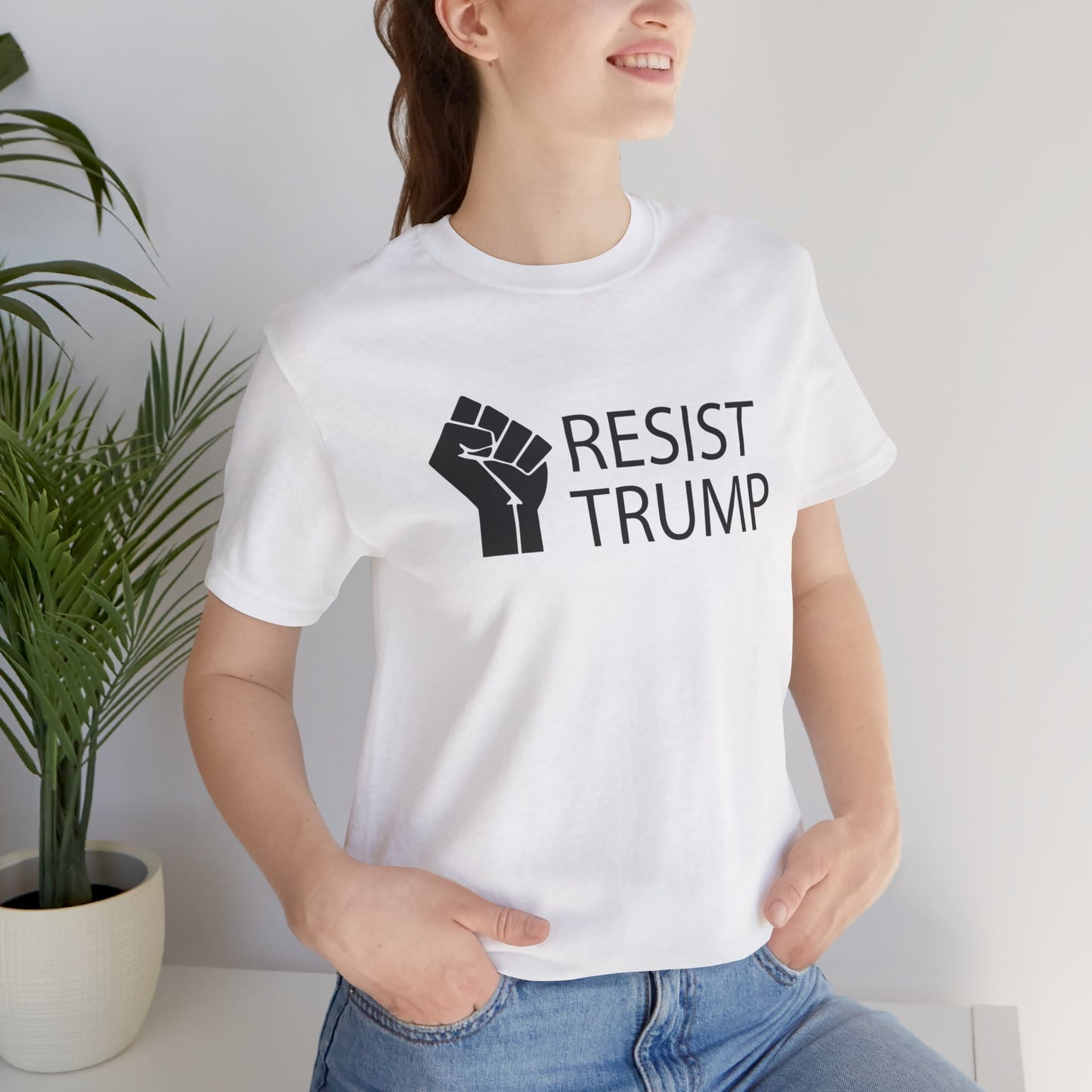 Resist Trump Short Sleeve Tee w/ Logo
