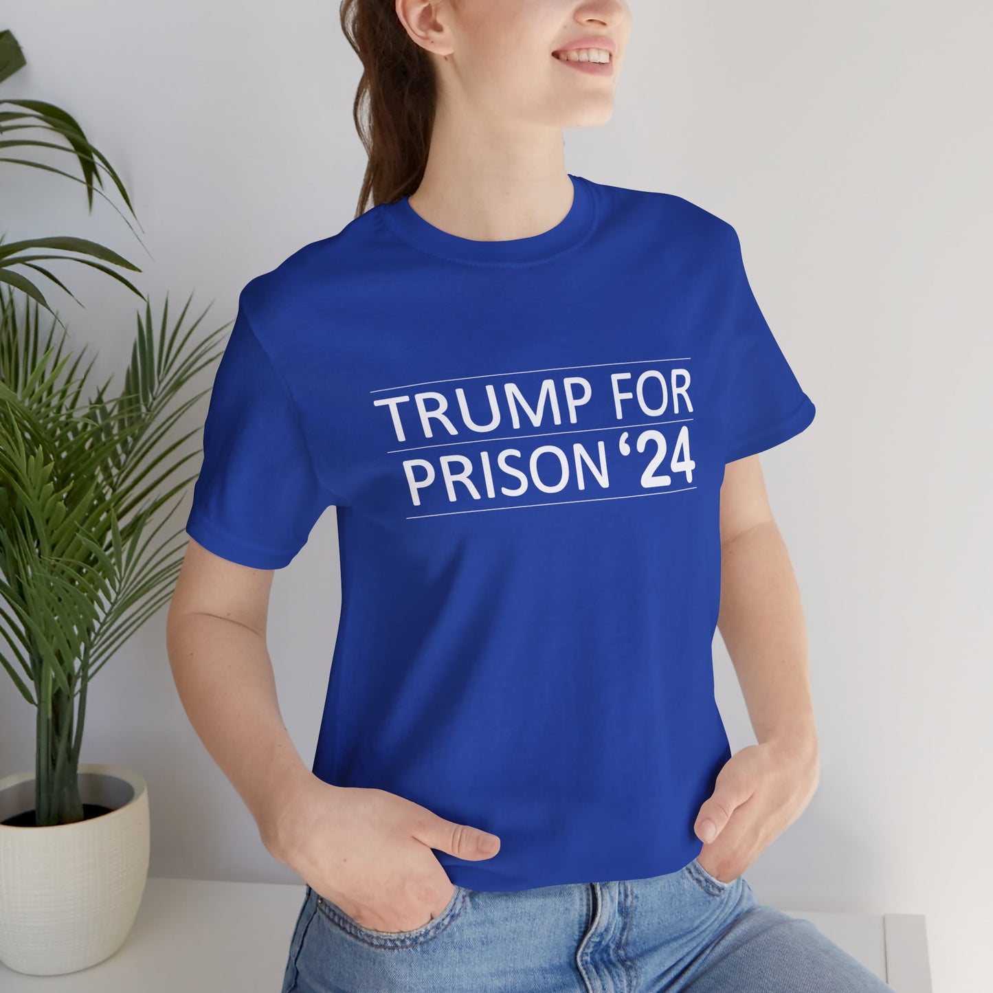 Trump for Prison 24 Short Sleeve Tee w/ Logo