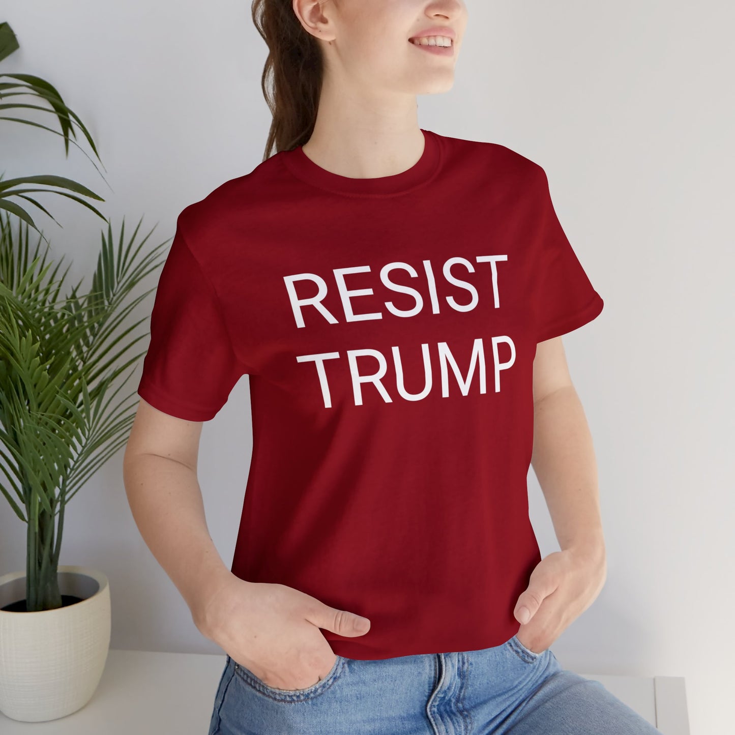 Resist Trump Short Sleeve Tee w/ Logo