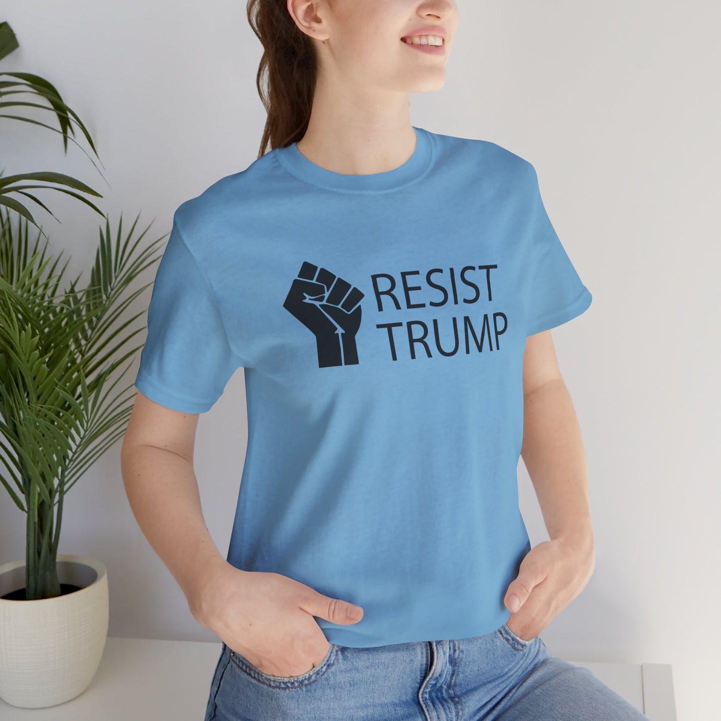 Resist Trump Short Sleeve Tee w/ Logo