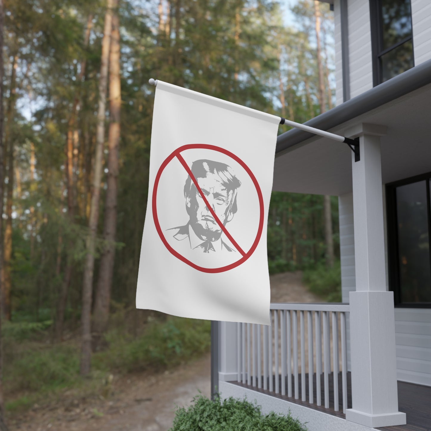 No Trump Sign Flag