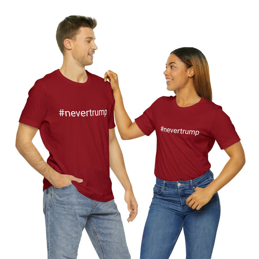 #nevertrump Jersey Short Sleeve Tee w/ Logo