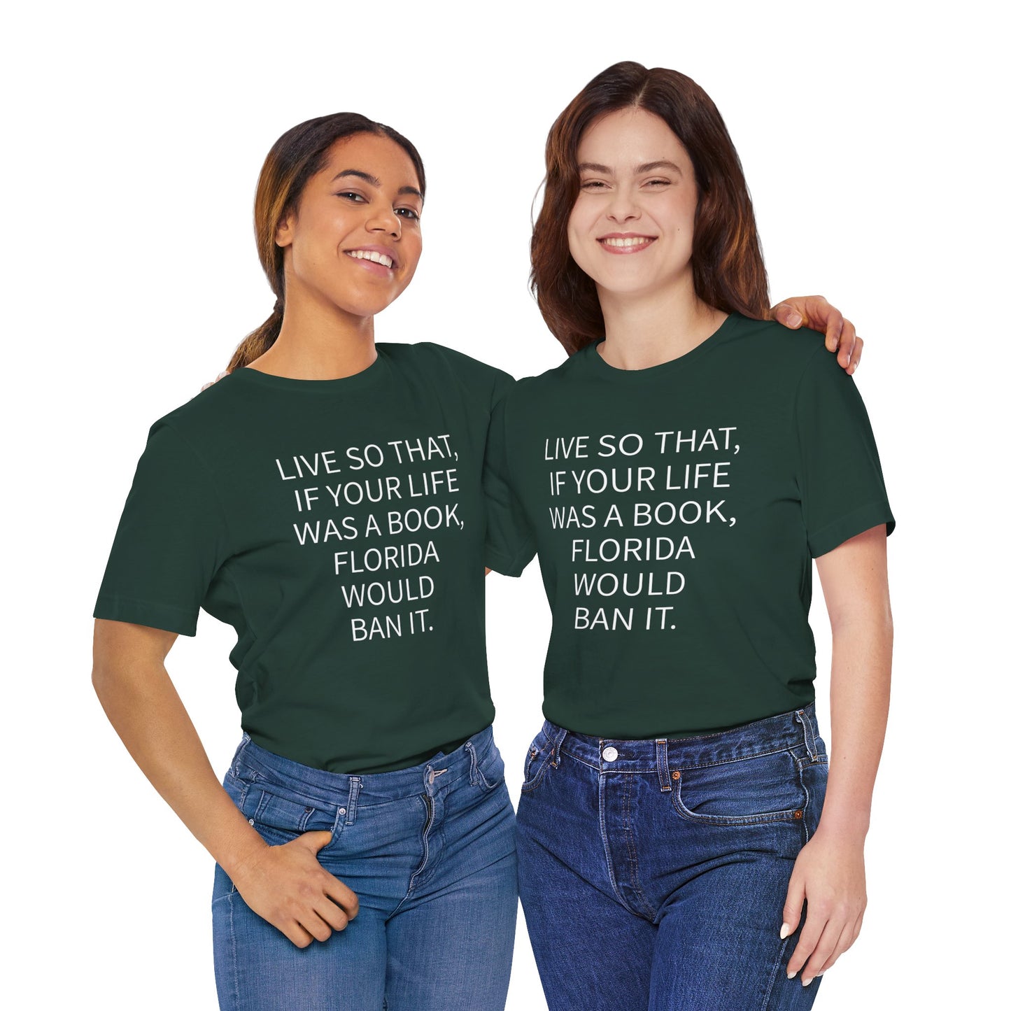 Florida Book Ban Short Sleeve Tee w/ Logo