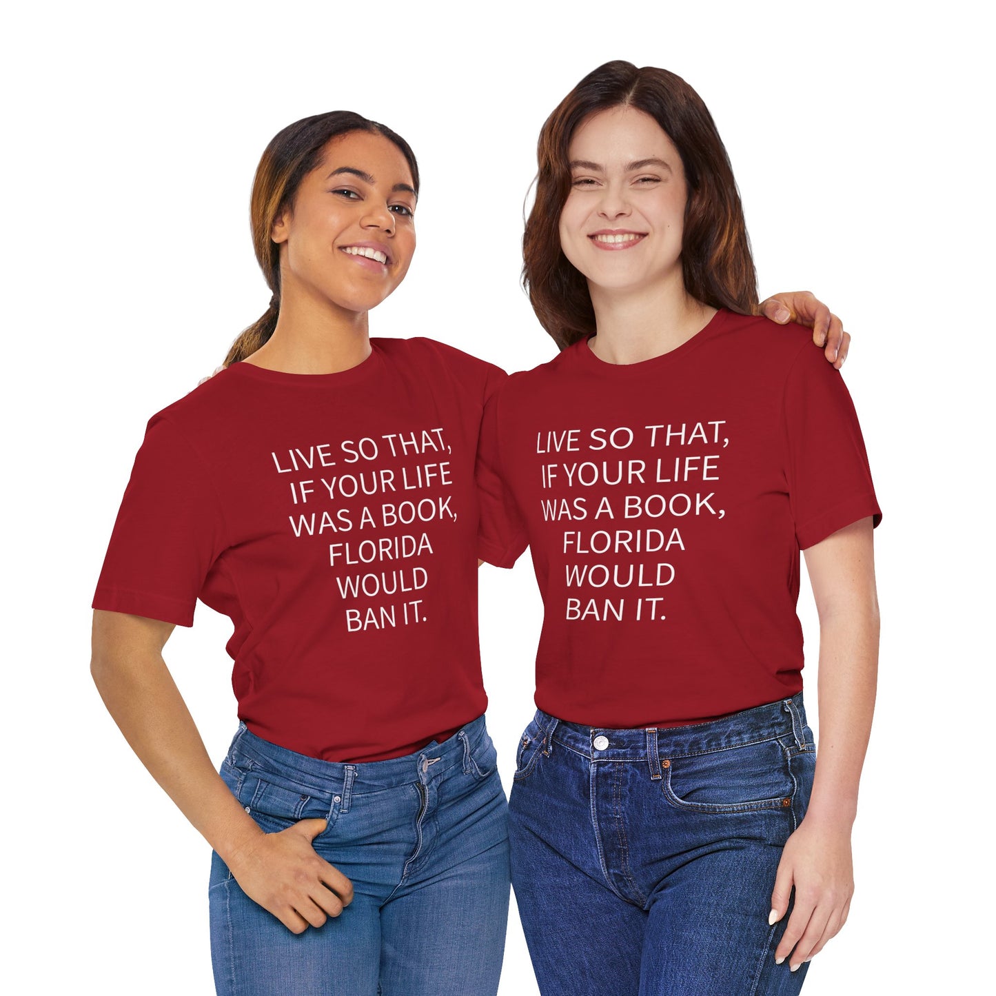 Florida Book Ban Short Sleeve Tee w/ Logo