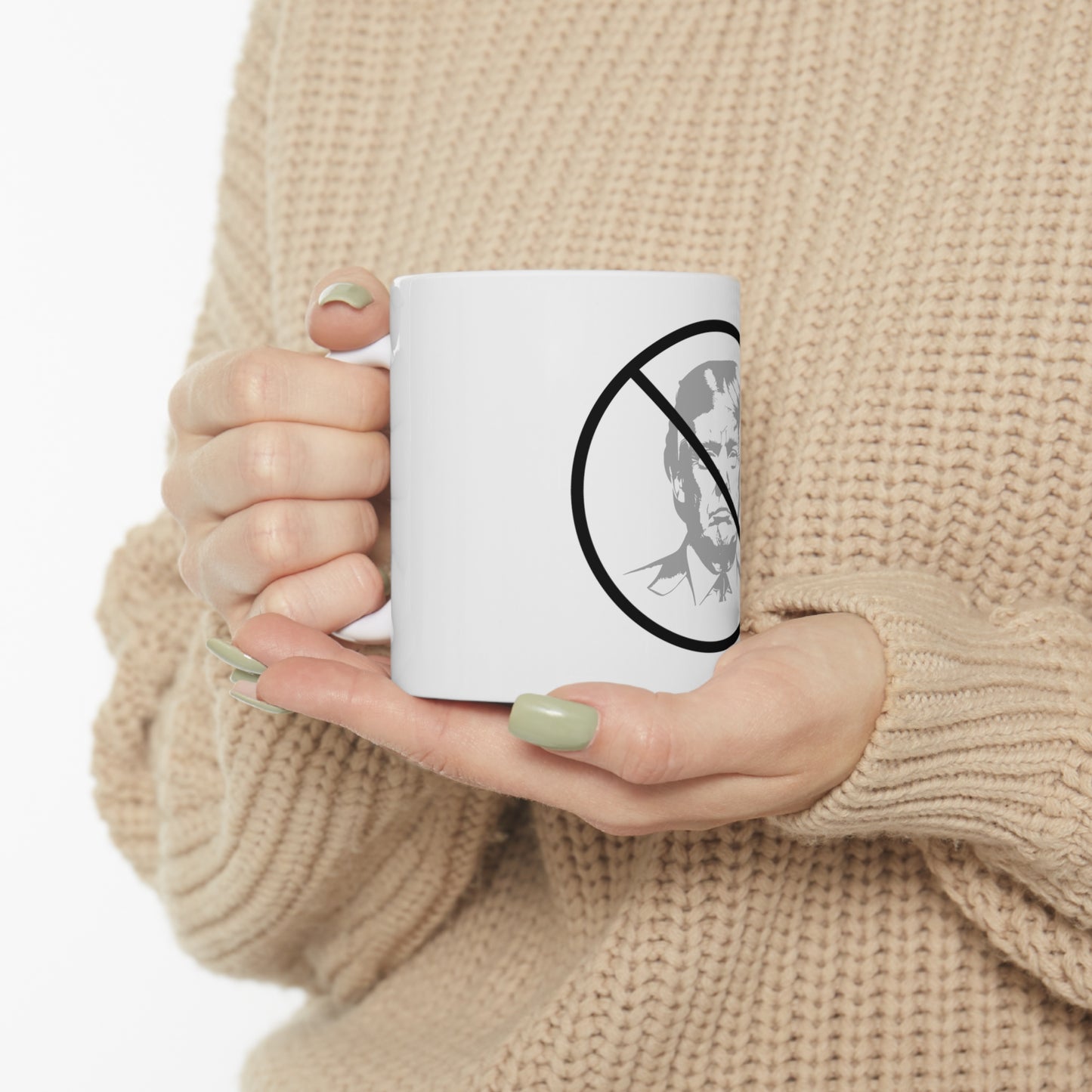 No Trump Sign Logo Mug