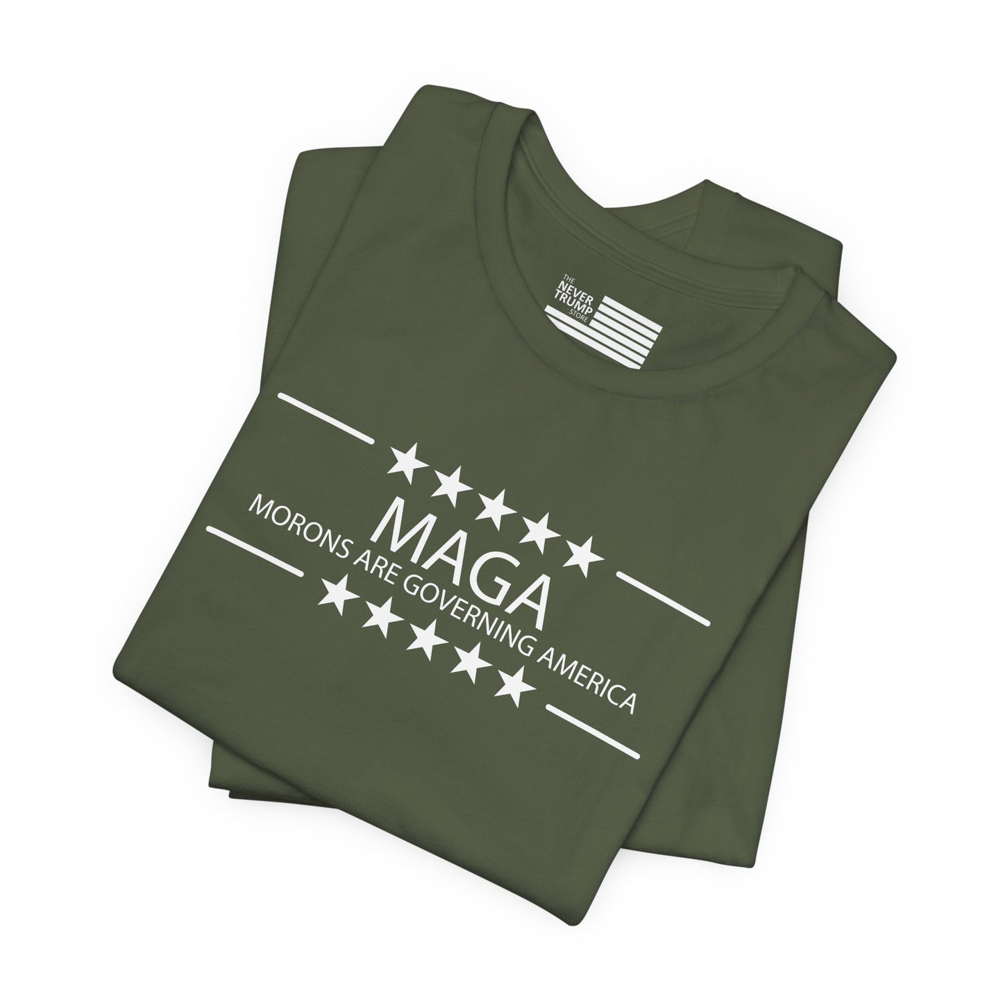 MAGA Morons are Governing America Short Sleeve Tee w/ Logo