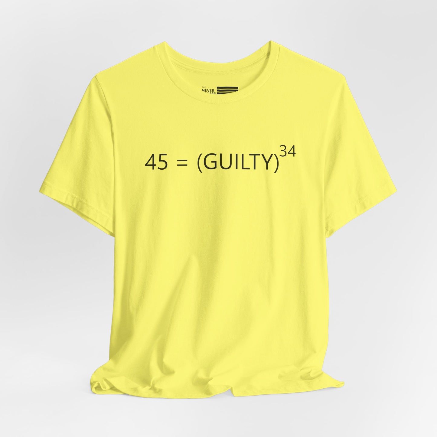 45 = Guilt^34 Short Sleeve Tee w/ Logo