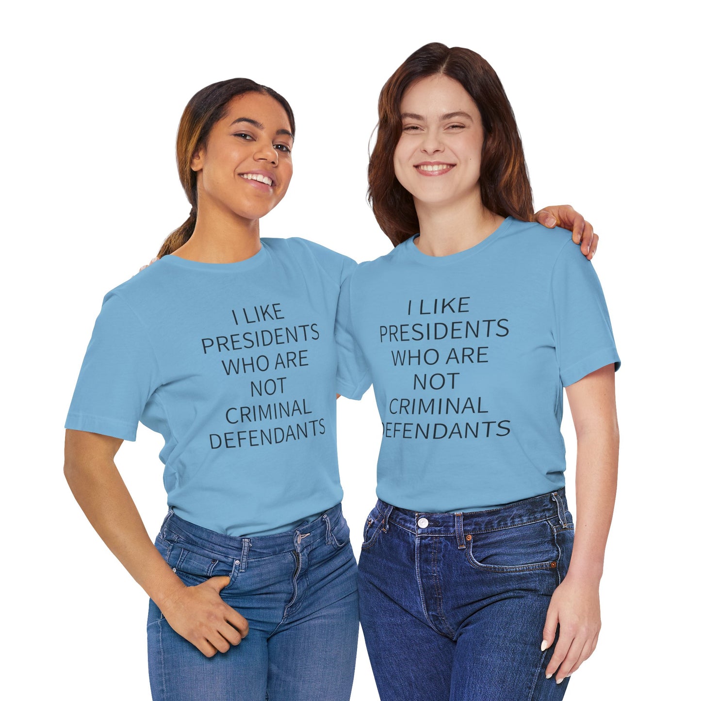 Presidents Who Are Not Criminal Defendants Short Sleeve Tee w/ Logo