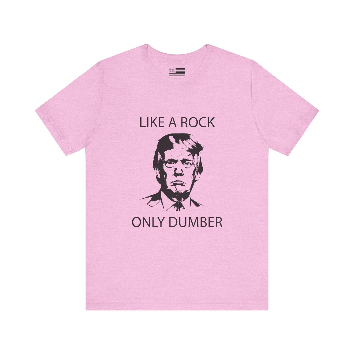 Like A Rock Only Dumber Short Sleeve Tee w/ Logo
