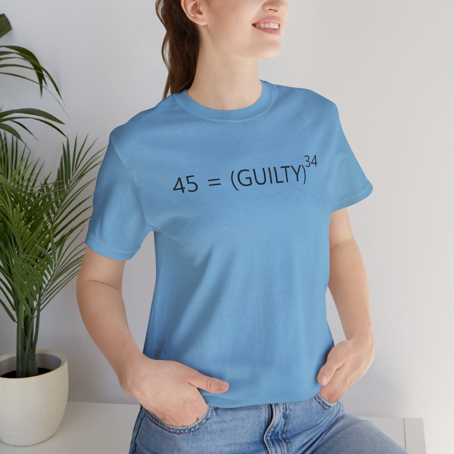45 = Guilt^34 Short Sleeve Tee w/ Logo