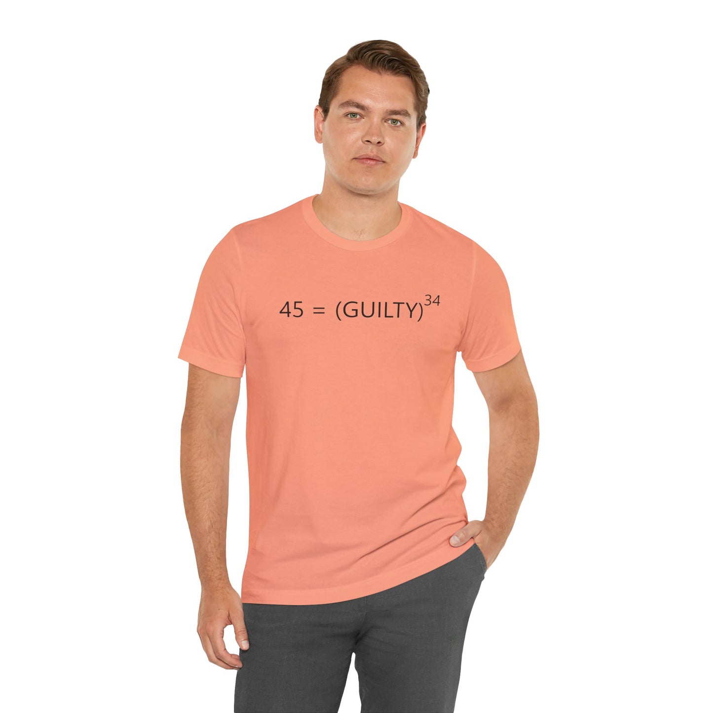 45 = Guilt^34 Short Sleeve Tee w/ Logo