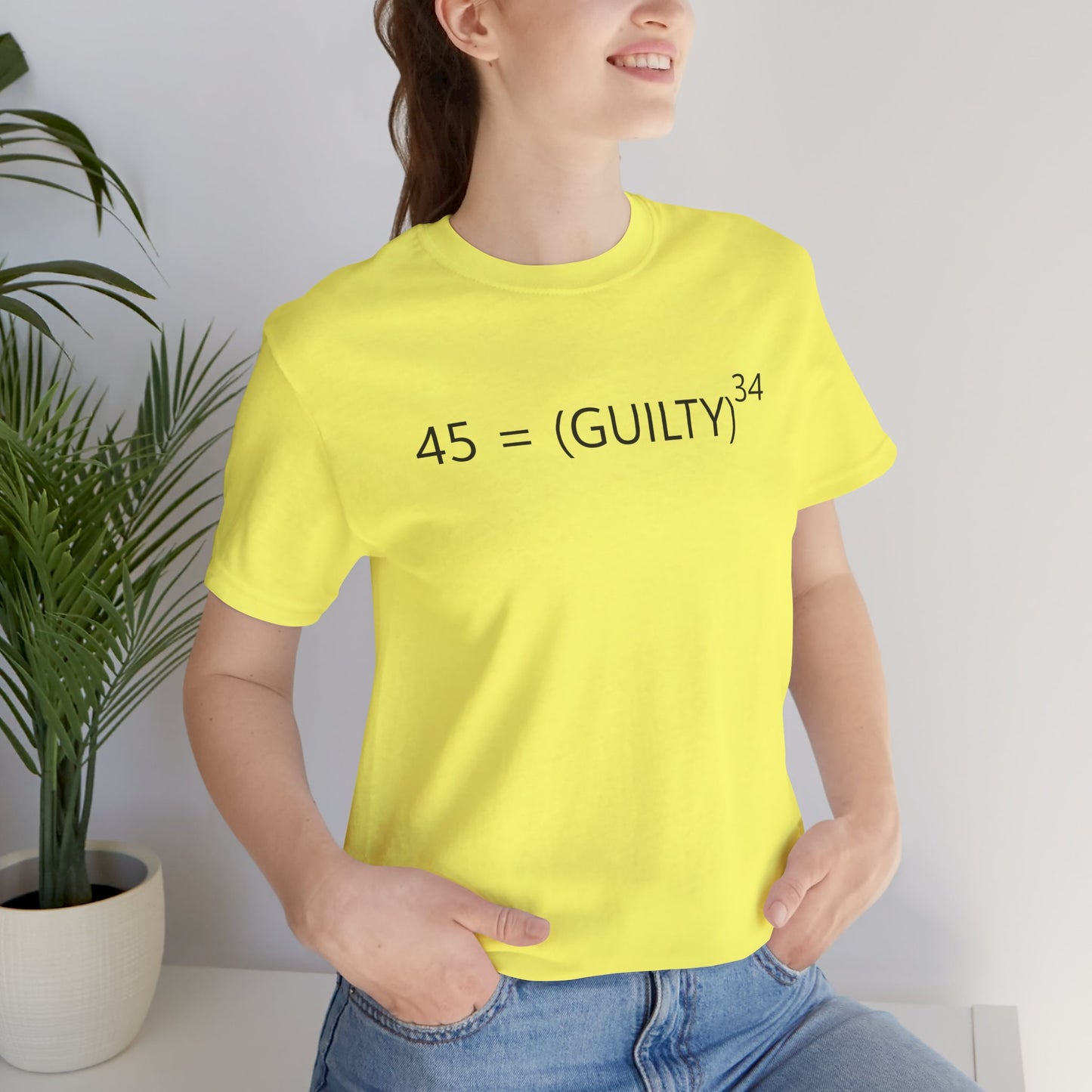 45 = Guilt^34 Short Sleeve Tee w/ Logo
