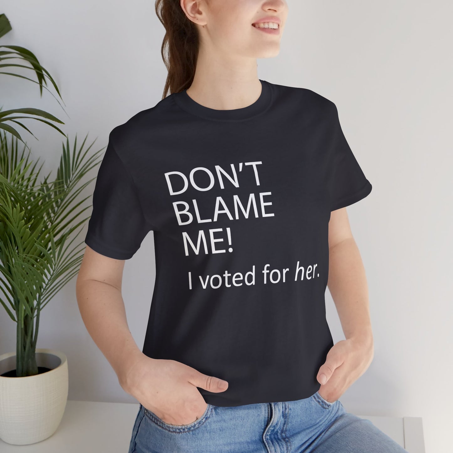 Don't Blame Me! Short Sleeve Tee w/ Logo