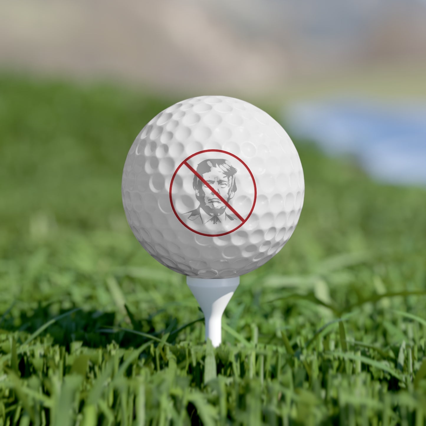 No Trump Sign Golf Balls, 6pcs