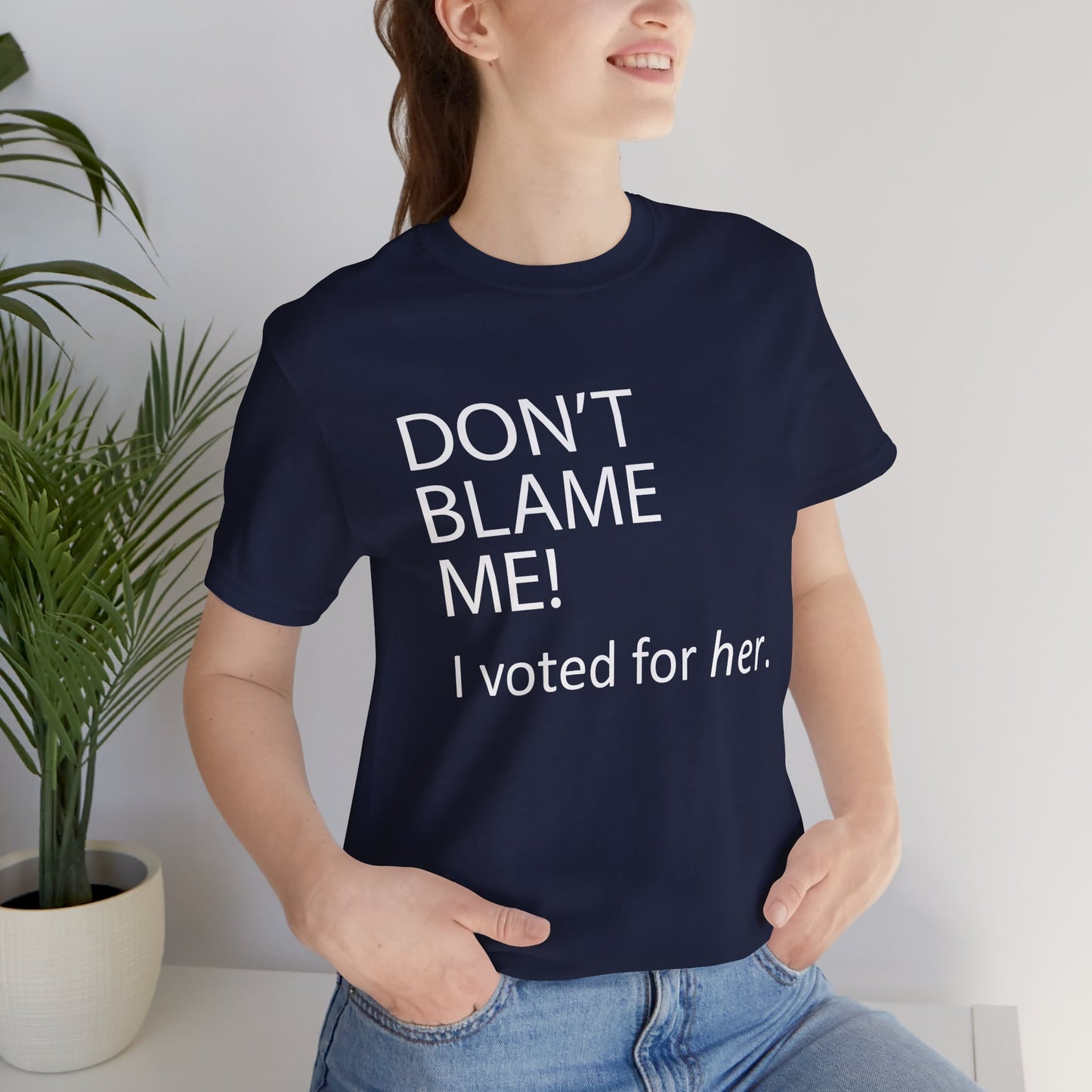 Don't Blame Me! Short Sleeve Tee w/ Logo