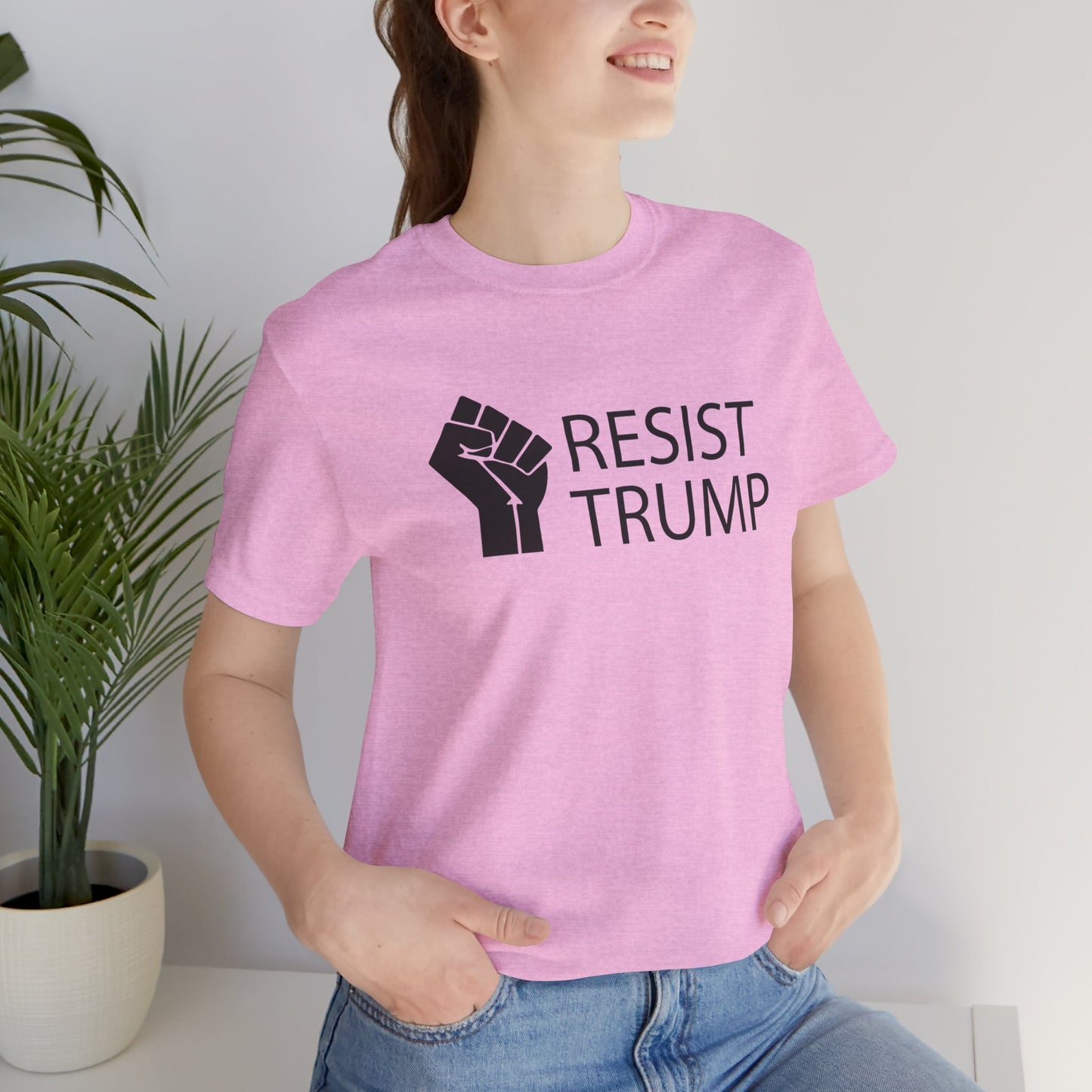 Resist Trump Short Sleeve Tee w/ Logo