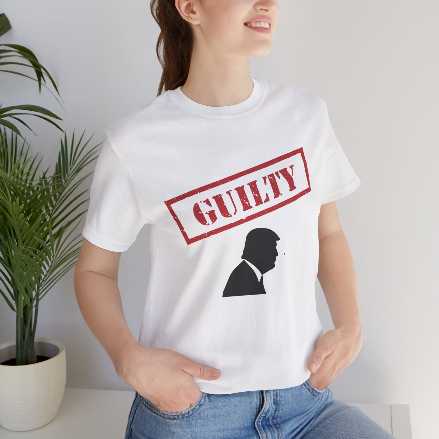GUILTY Trump Silhouette Short Sleeve Tee w/ Logo