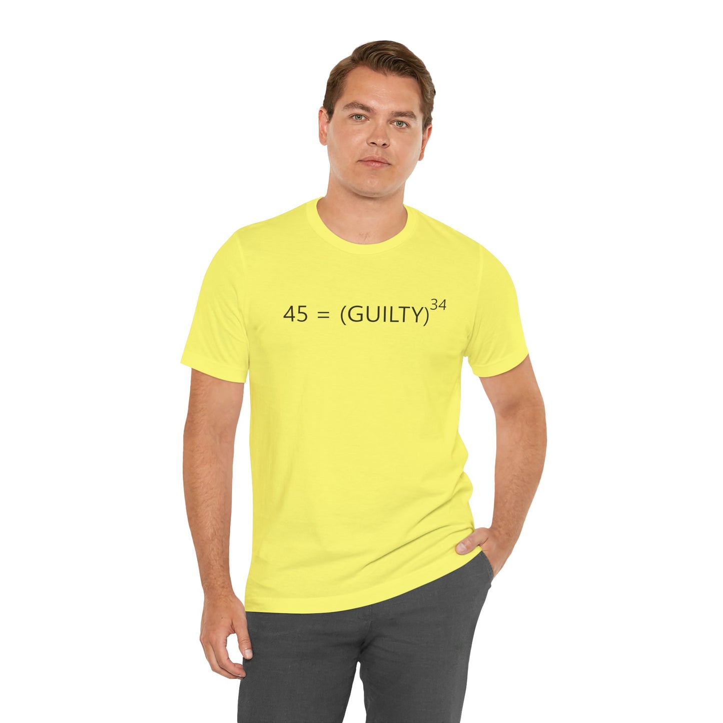 45 = Guilt^34 Short Sleeve Tee w/ Logo